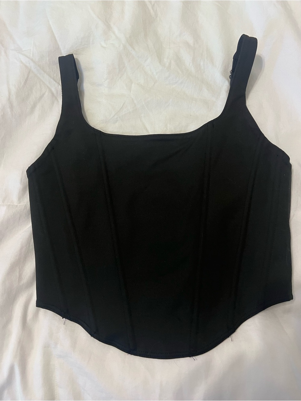 ReoRia Black Corset Tank Top